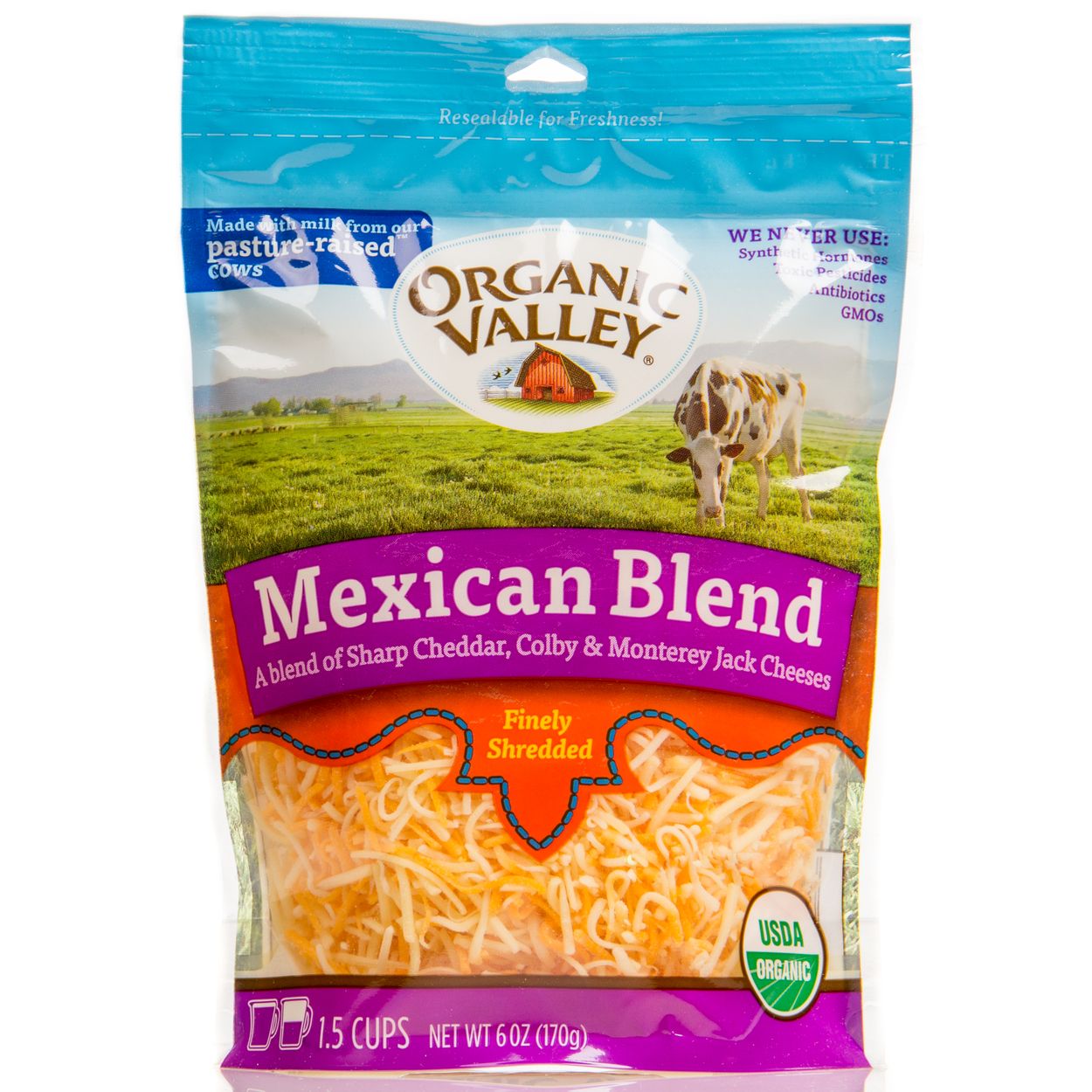 Mexican Blend Cheese Shredded Organic Valley