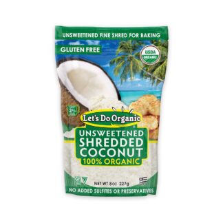 Coconut, Unsweetened Shredded - 8 oz
