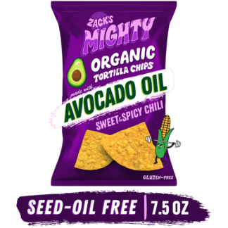 Tortilla Chips, with Avocado Oil, Sweet & Spicy Chili - Zack's Mighty