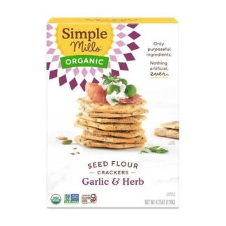 Crackers, Garlic & Herb - Gluten Free - Simple Mills